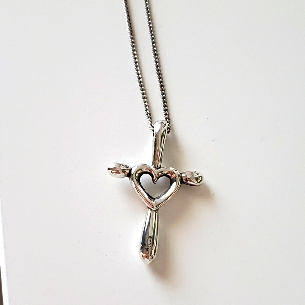 James Avery Heart Cross Necklace